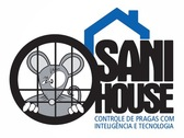 Logo Sani House Dedetização em Maceió