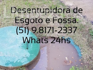 Desentupidora em Porto Alegre RS - Limpa Fossa 24hs 51.98171-2337 whatsapp