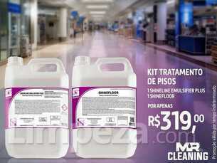 KIT TRATAMENTO DE PISOS (SHINELINE EMULSIFIER PLUS E SHINEFLOOR)  GL 5L