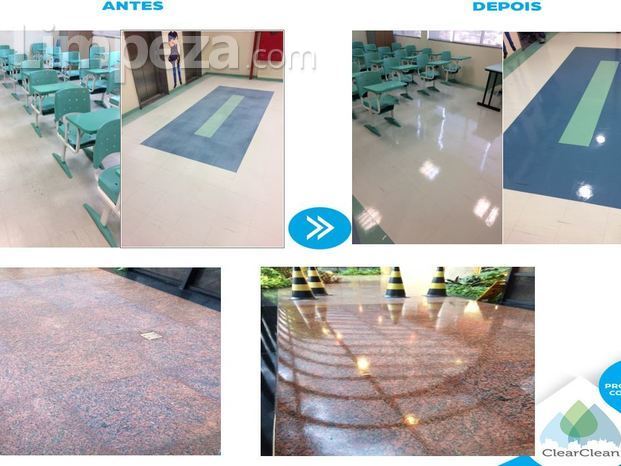 Limpeza e tratamento de piso