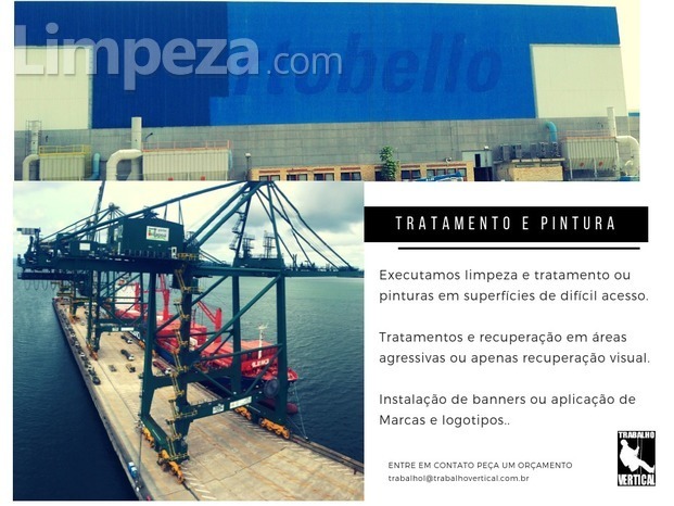 Limpeza preparação e pintura