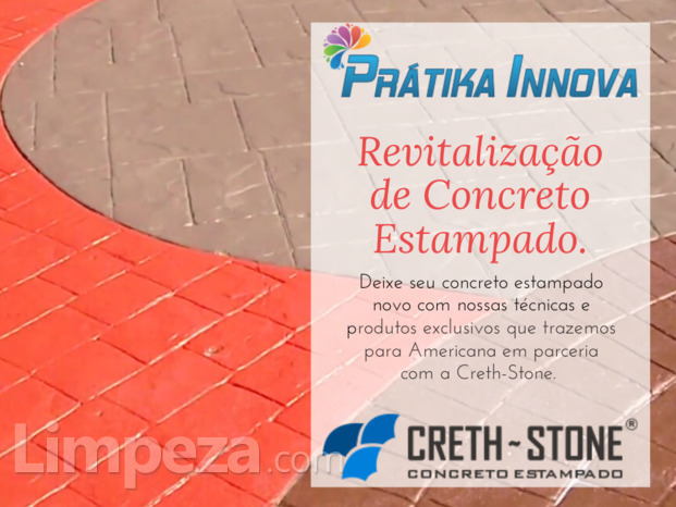 Revitalização de Concreto Estampado