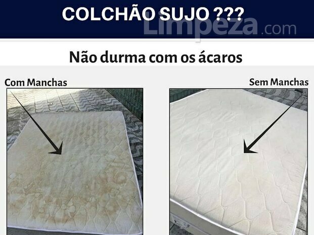 Limpeza de colchões