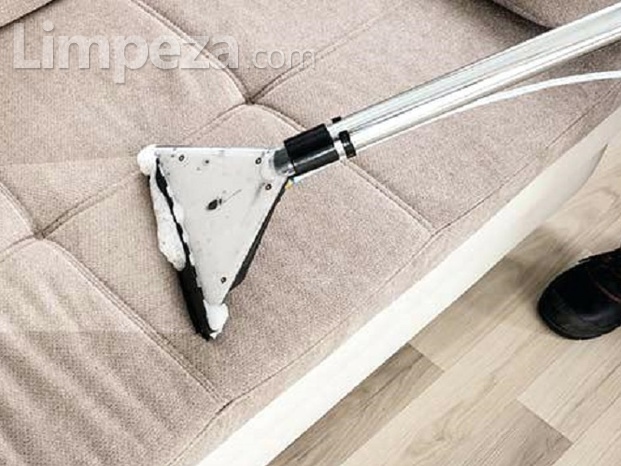 Limpeza profissional de sofá