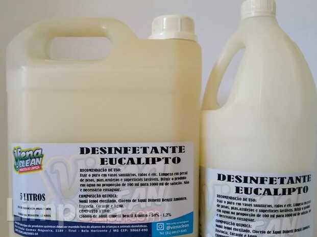 Desinfetantes de várias fragrâncias