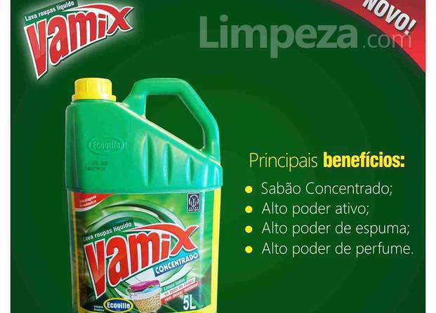 Vamix concentrado para roupas