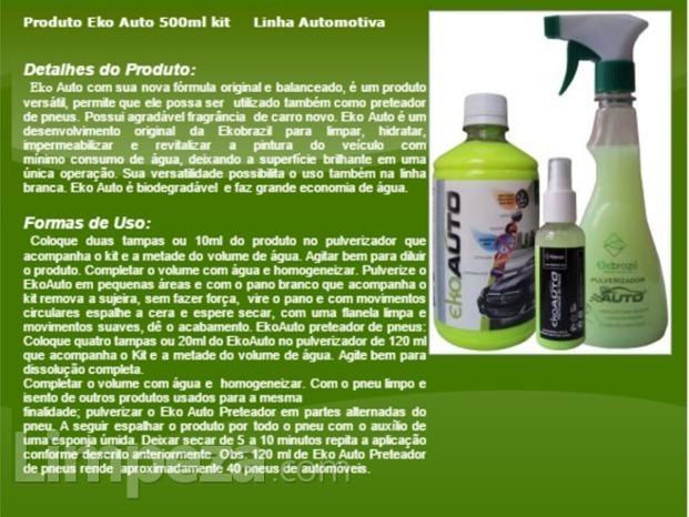 Produto Eko Auto 500ml   