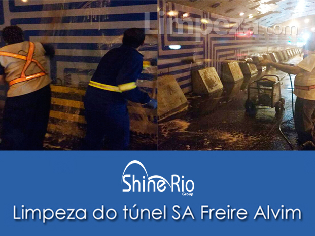 Limpeza do túnel SA Freire Alvim