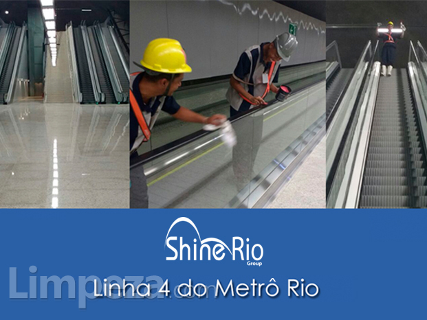Limpeza da Linha 4 do Metrô Rio