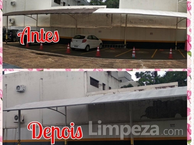 Limpezas de toldos externos e garagens