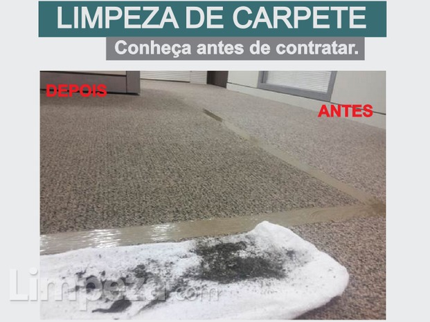 Limpeza de carpetes - resultado final